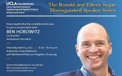 UCLA Engineering to host Ben Horowitz MS ’90 on April 13