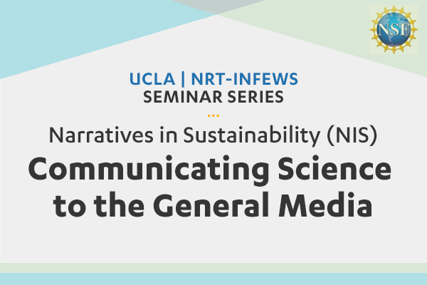 Narratives in Sustainability (NIS)- Communicating Science to the General Media