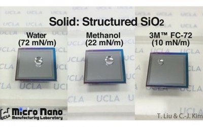UCLA Engineers Create ‘Superomniphobic’ Texture Capable of Repelling All Liquids